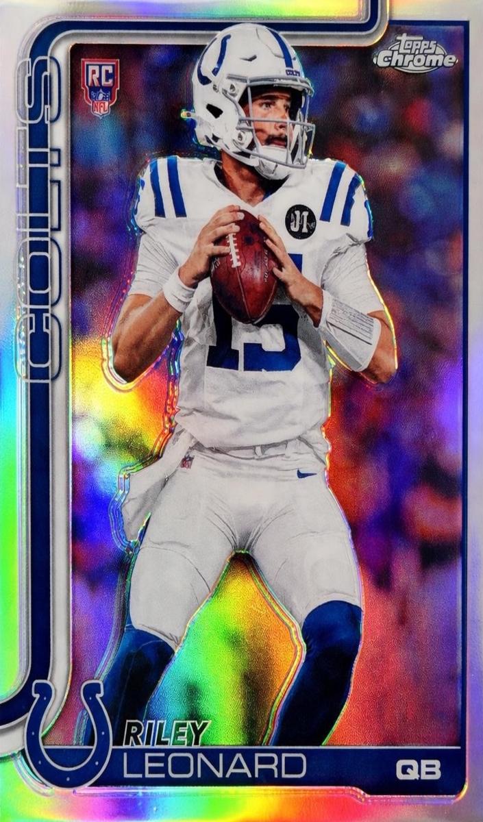 Riley Leonard 2025 Topps Chrome Football card