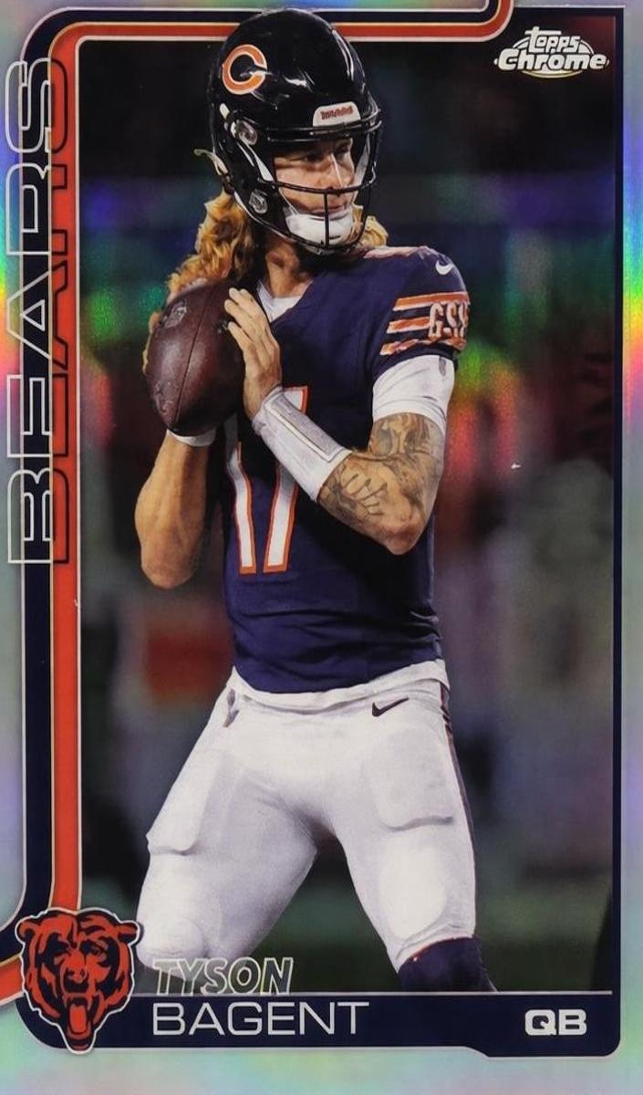 Tyson Bagent 2025 Topps Chrome Football card