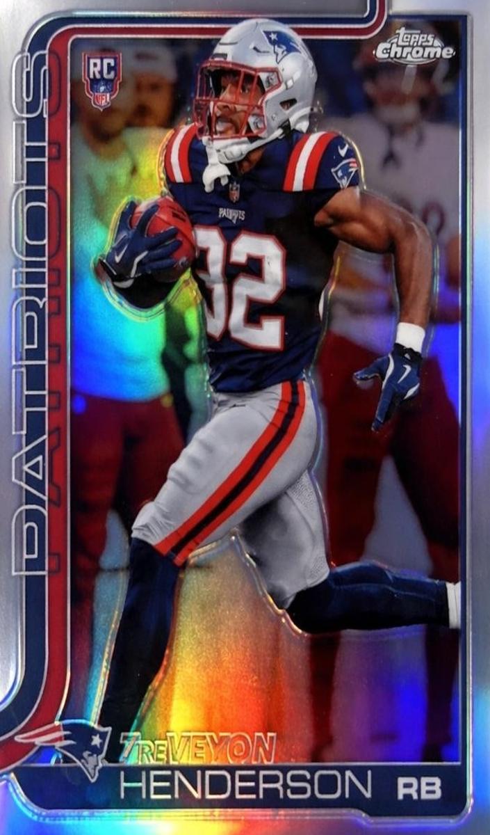 TreVeyon Henderson 2025 Topps Chrome Football card