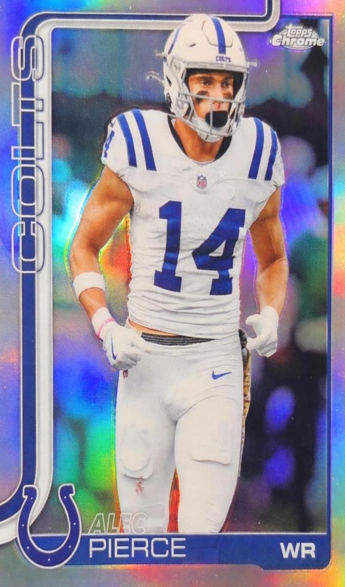 Alec Pierce 2025 Topps Chrome Football card