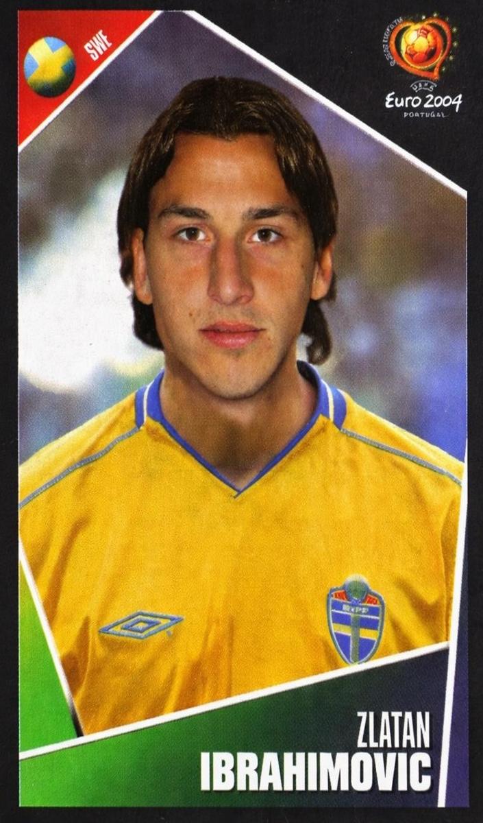 2004 Panini UEFA Euro Zlatan Ibrahimovic #197 card