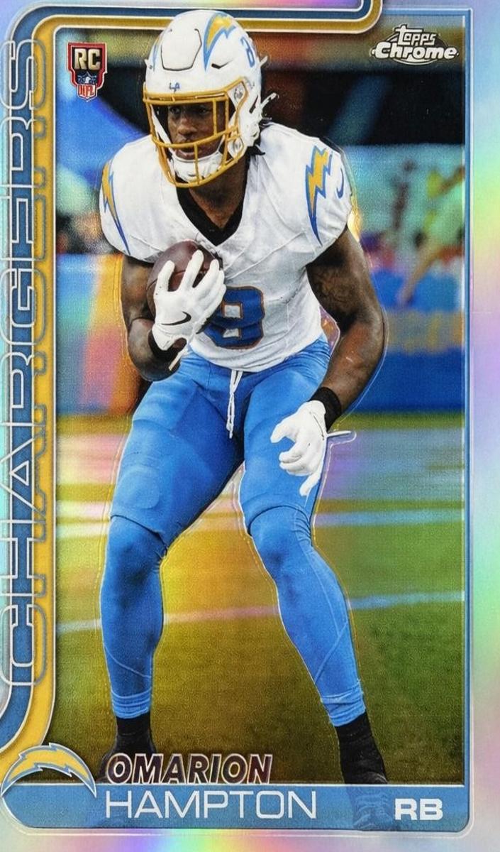 Omarion Hampton 2025 Topps Chrome Football card