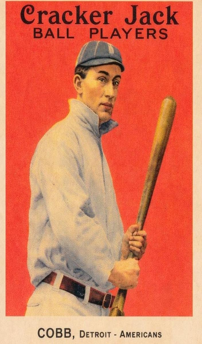 1914 Cracker Jack Ty Cobb #30 card