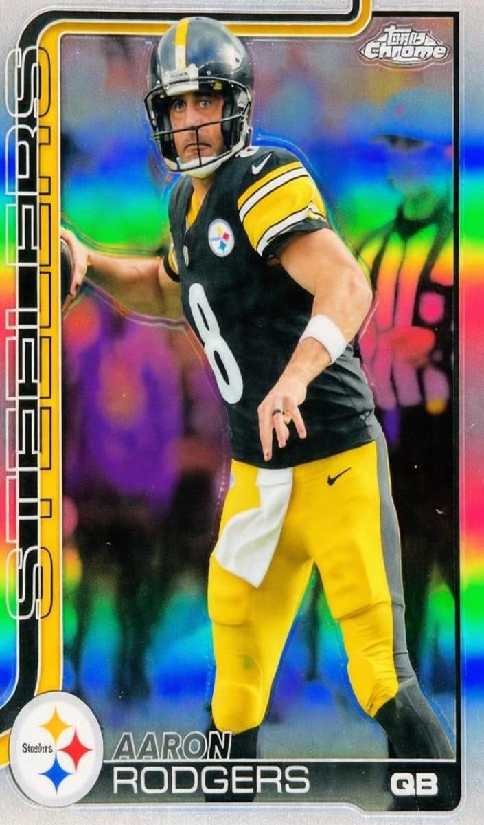 Aaron Rodgers 2025 Topps Chrome Football card