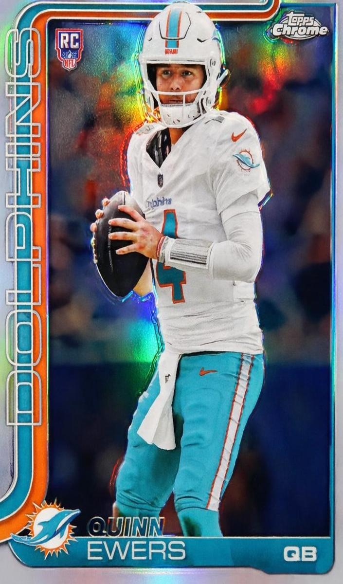 Quinn Ewers 2025 Topps Chrome Football card