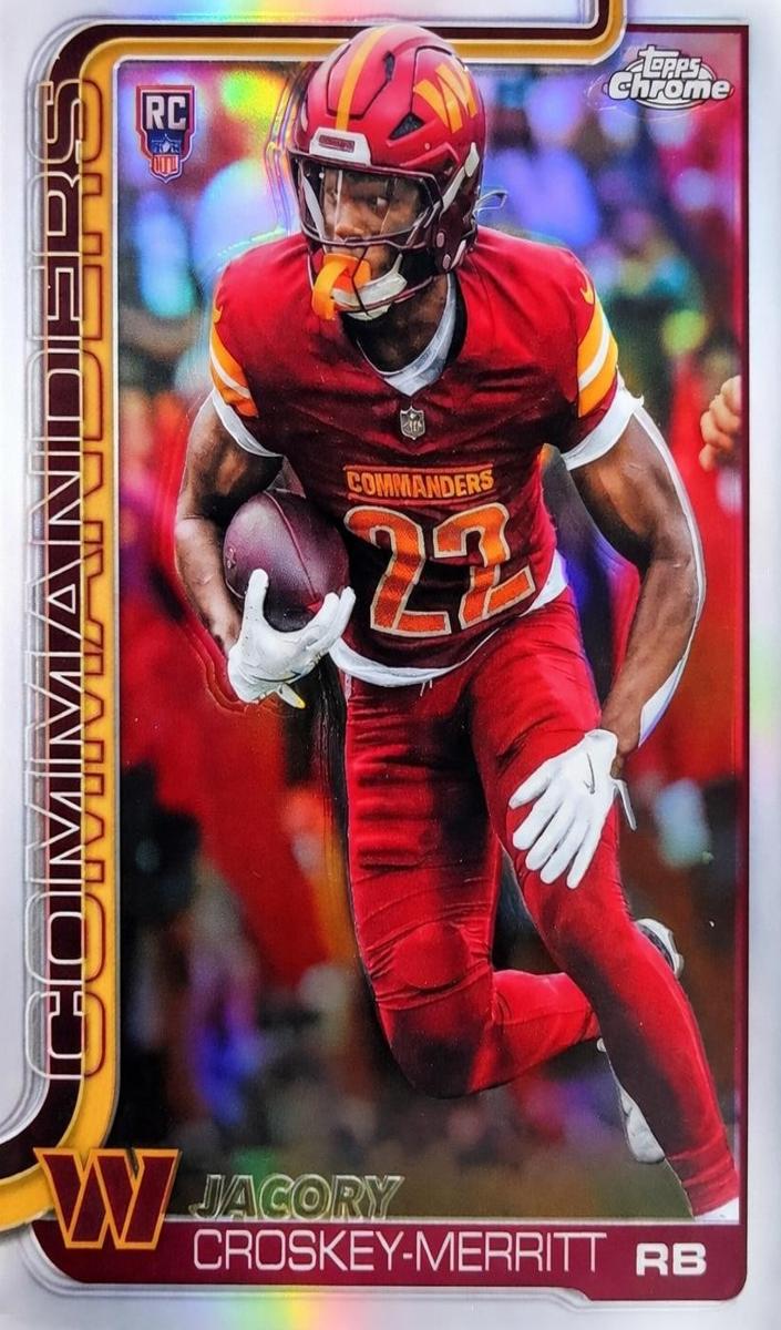 Jacory Croskey-Merritt 2025 Topps Chrome Football card