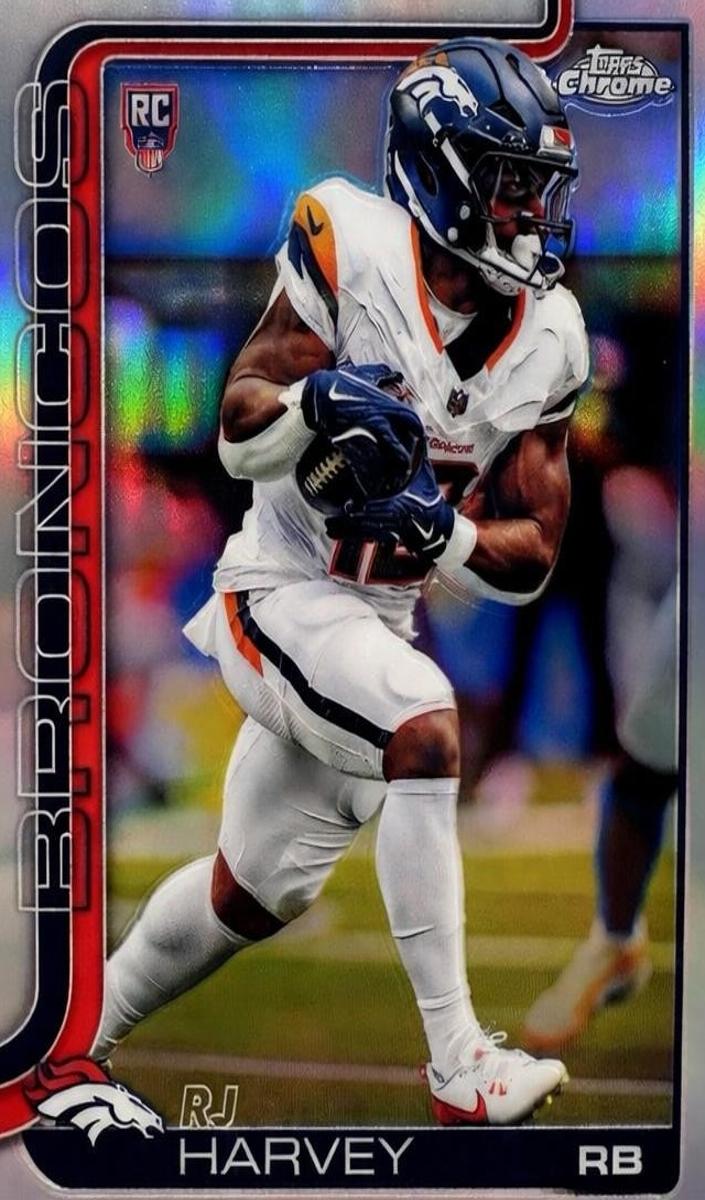 2025 Topps Chrome RJ Harvey [Topps Refractor] #330 card