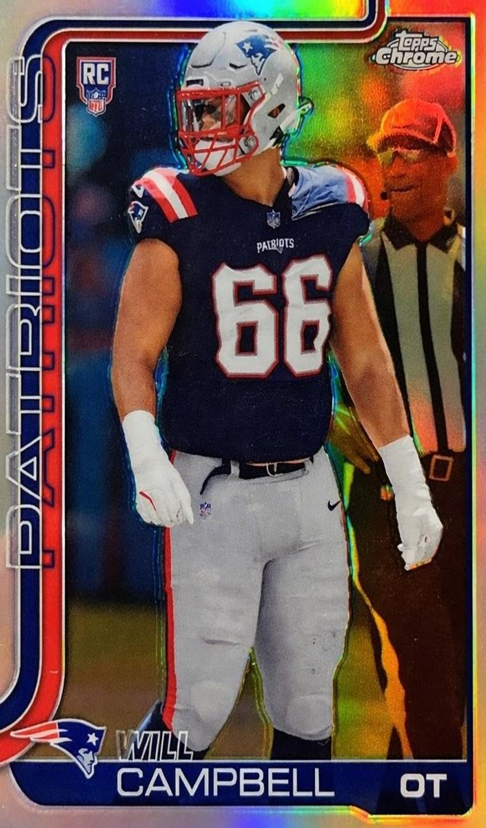 Will Campbell 2025 Topps Chrome Football card