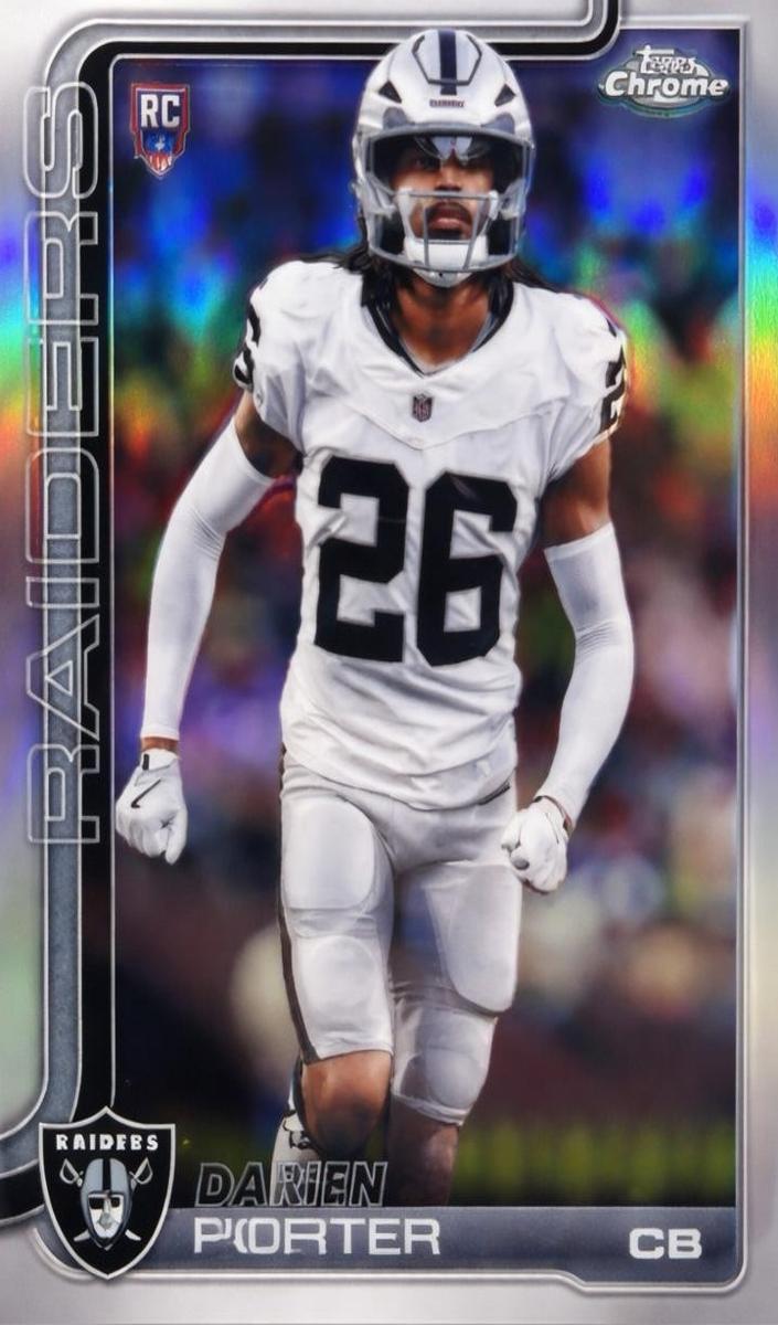 Darien Porter 2025 Topps Chrome Football card