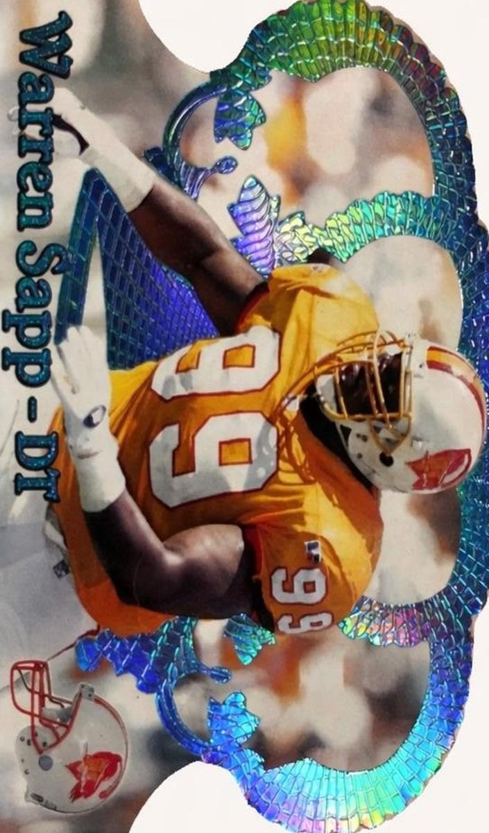 1995 Warren Sapp [Blue Holofoil] #92