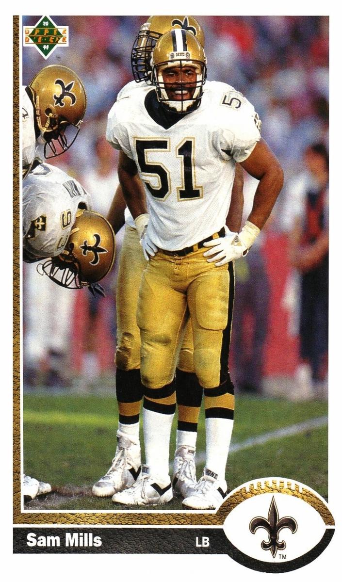 1991 Upper Deck Sam Mills #393 card