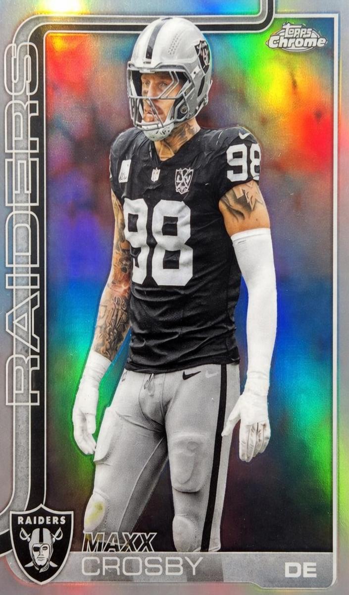 Maxx Crosby 2025 Topps Chrome Football card