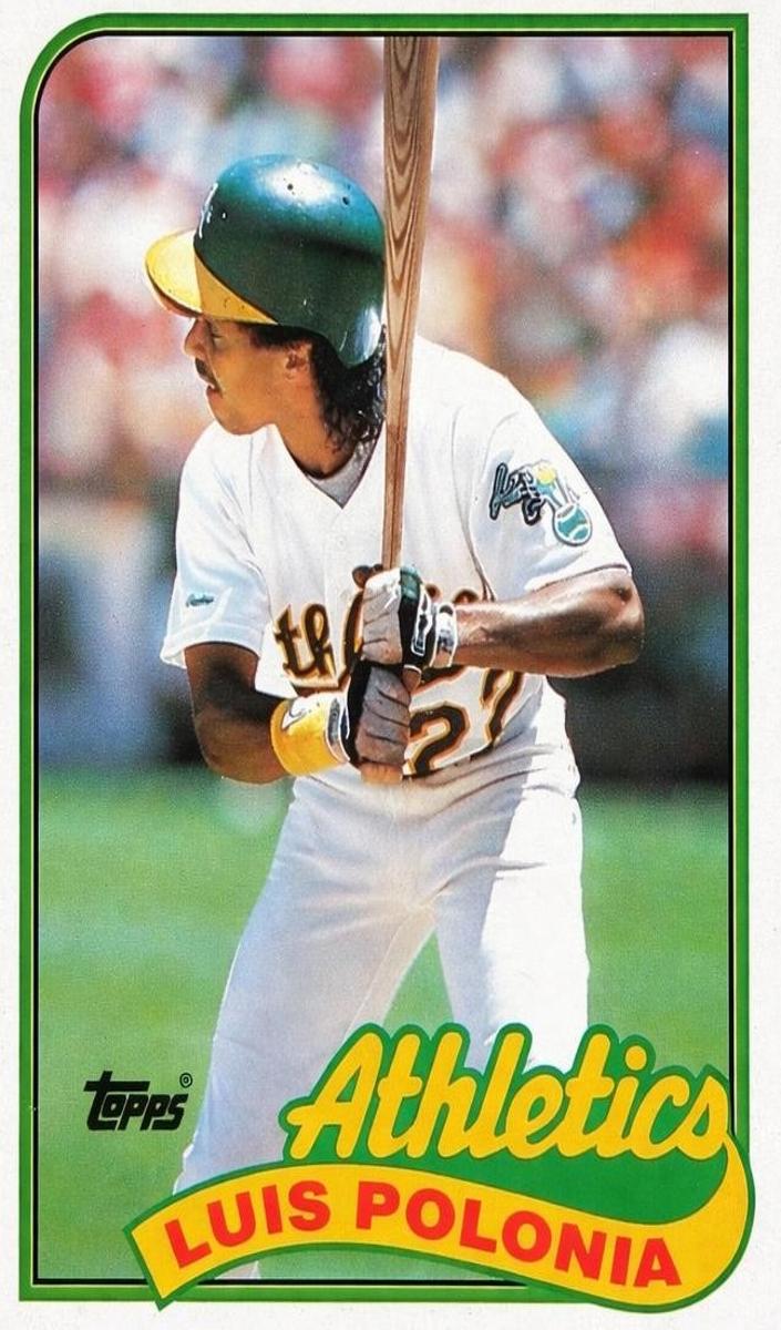 1989 Topps Luis Polonia #424 card