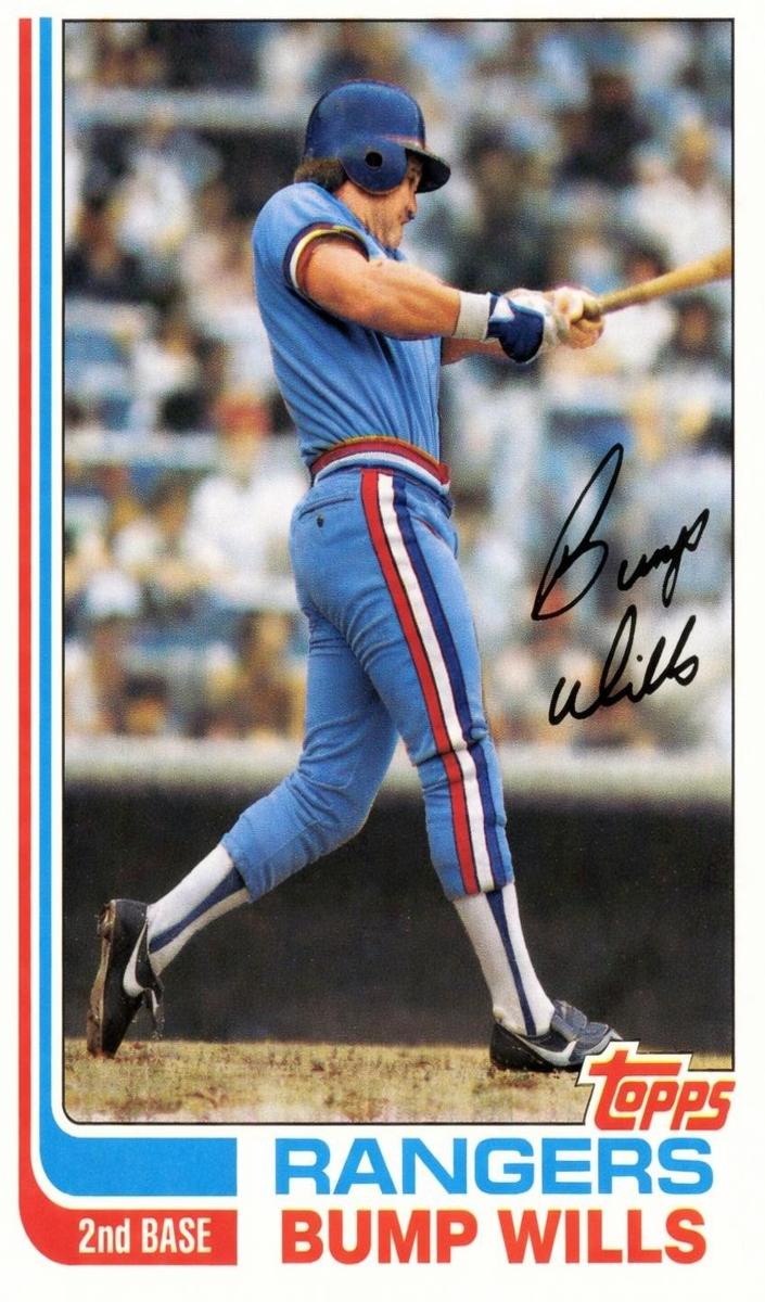 1982 Topps Bump Wills #272 card