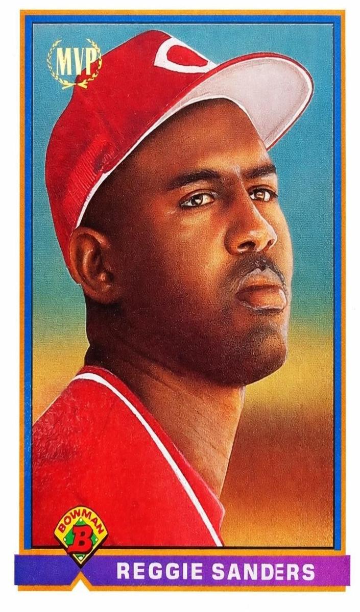 1991 Bowman Reggie Sanders #537 card