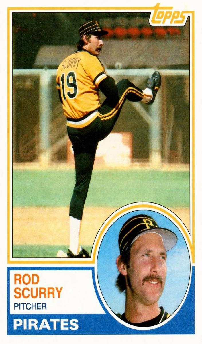 1983 Topps Rod Scurry #537 card