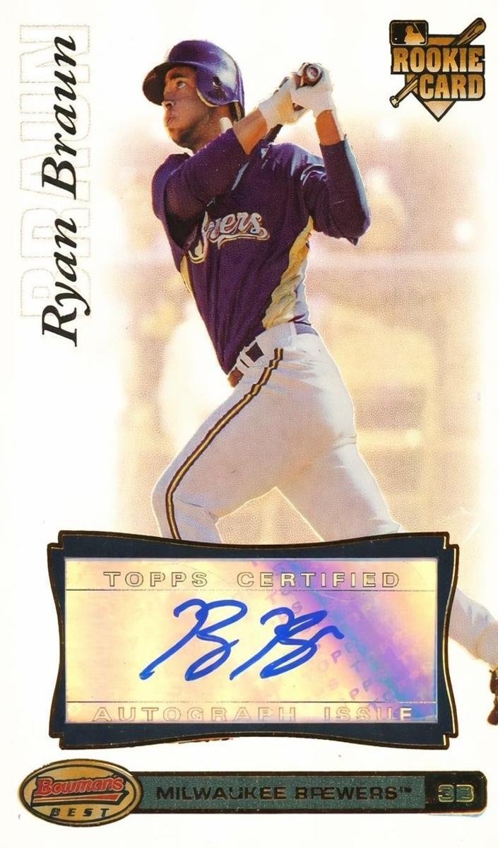 Ryan Braun 2007 Bowman's Best Autograph Baseball