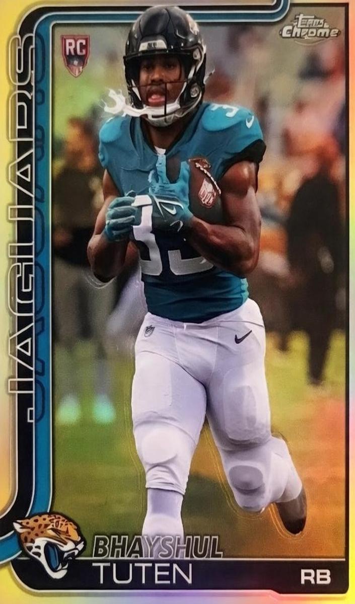 Bhayshul Tuten 2025 Topps Chrome Football card
