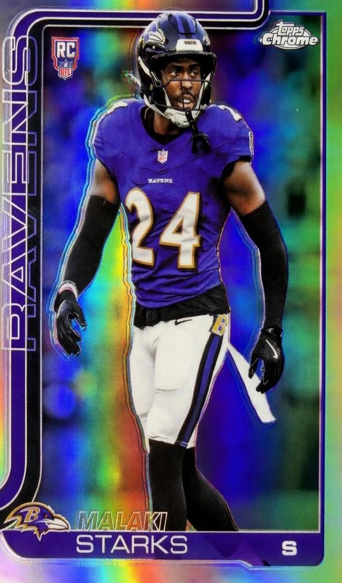 Malaki Starks 2025 Topps Chrome Football card