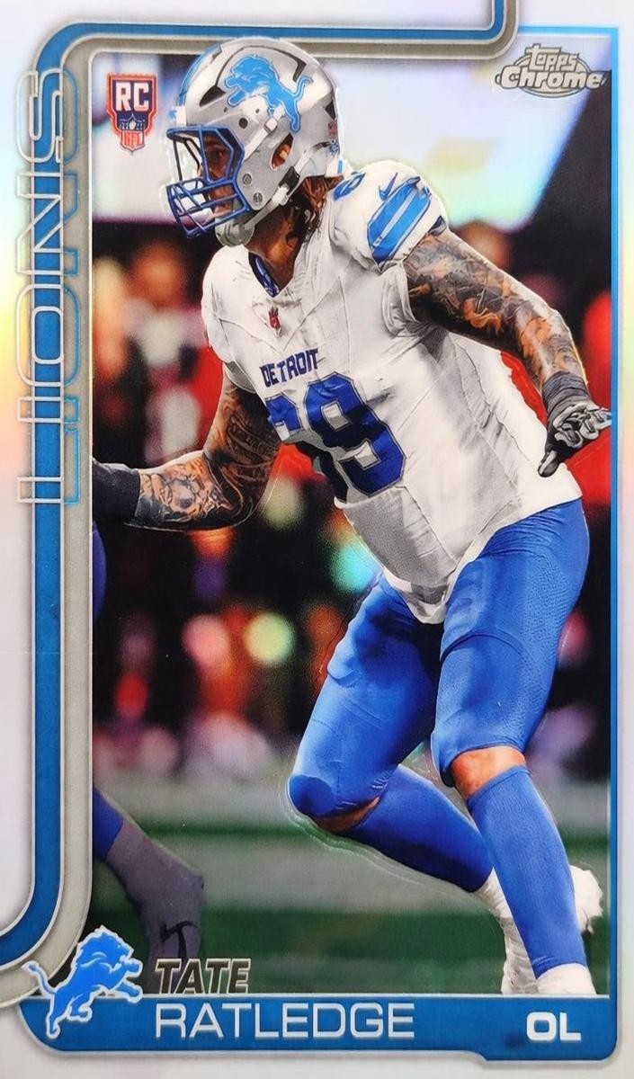 Tate Ratledge 2025 Topps Chrome Football card