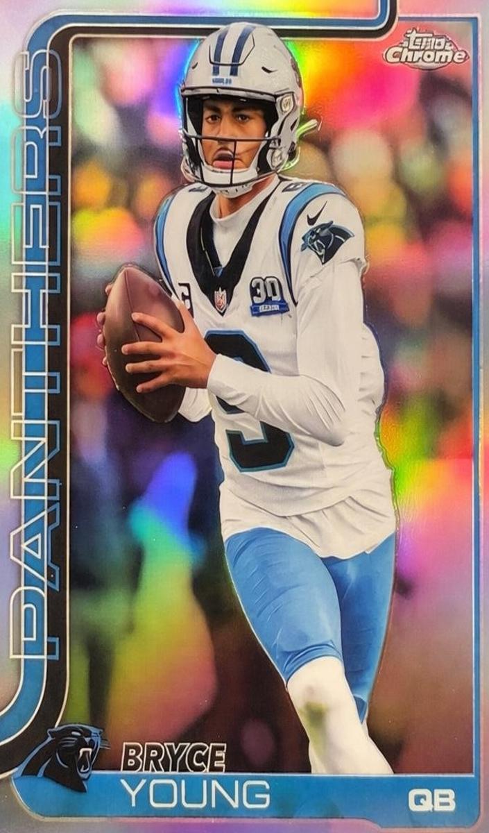 Bryce Young 2025 Topps Chrome Football card