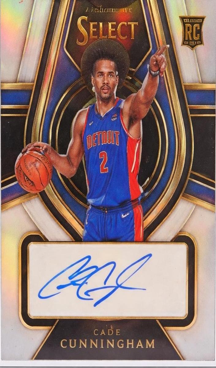 2021 Panini Select Neon Green Cade Cunningham front