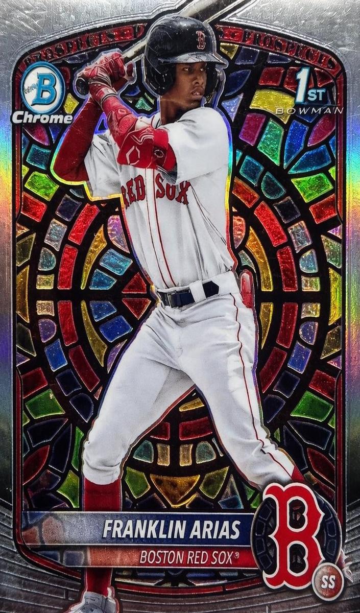 2025 Bowman Bowman Chrome Gold Refractor #BCP67 Franklin Arias front