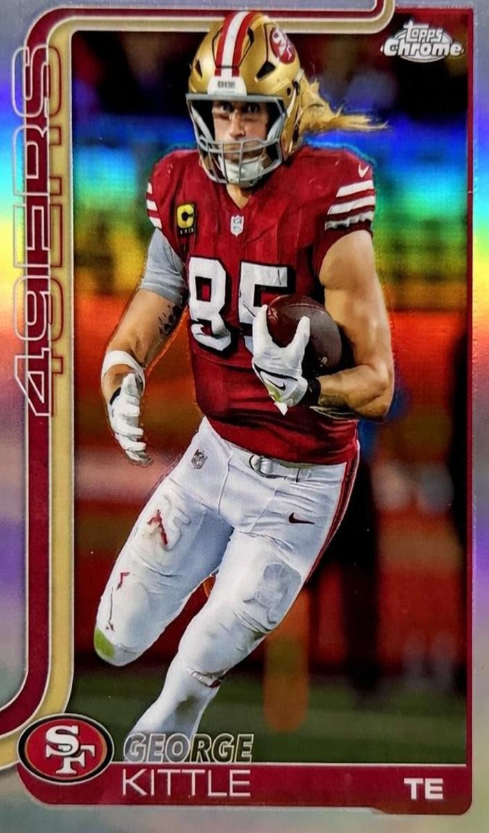 George Kittle 2025 Topps Chrome Football card
