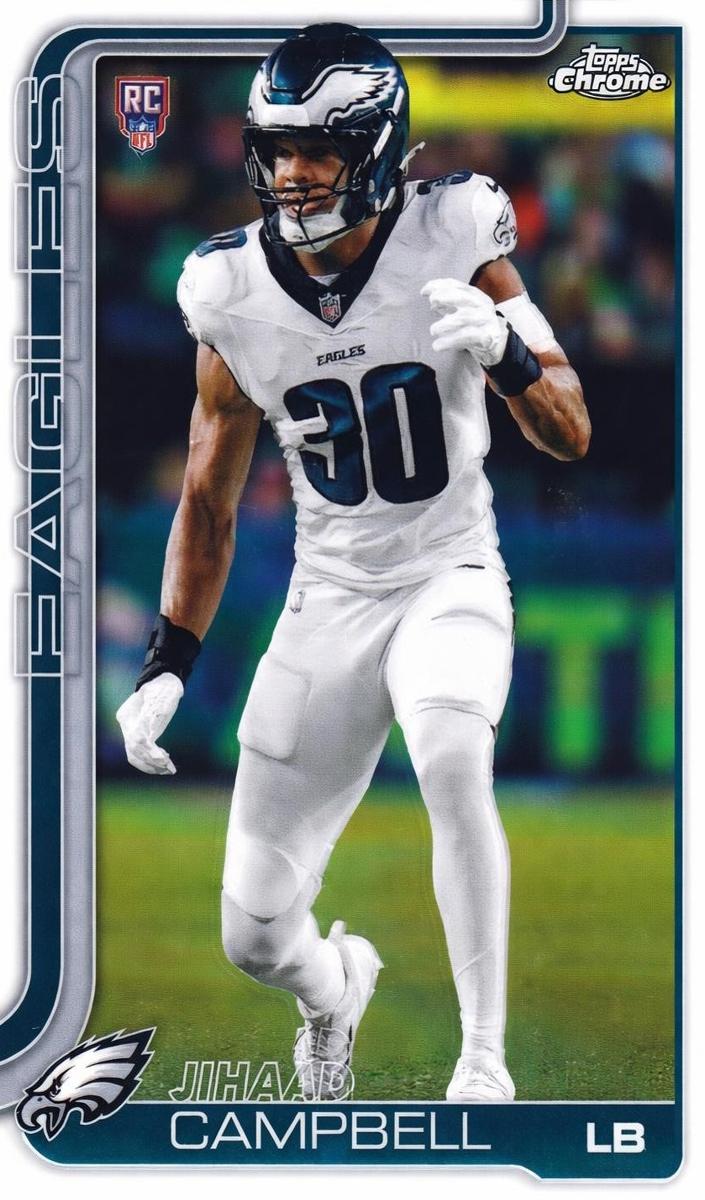 Jihaad Campbell 2025 Topps Chrome Football card