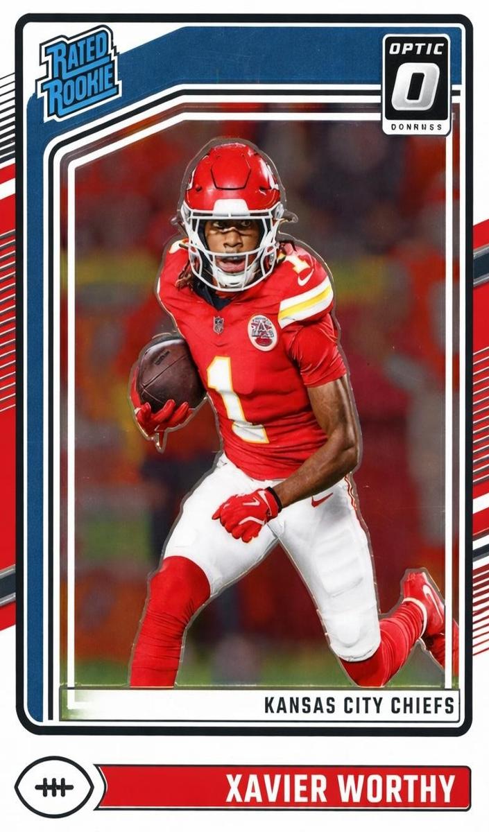 Xavier Worthy 2024 Donruss Optic Football card