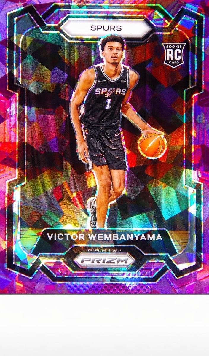 Victor Wembanyama 2023 Panini Prizm Basketball Purple Ice #136