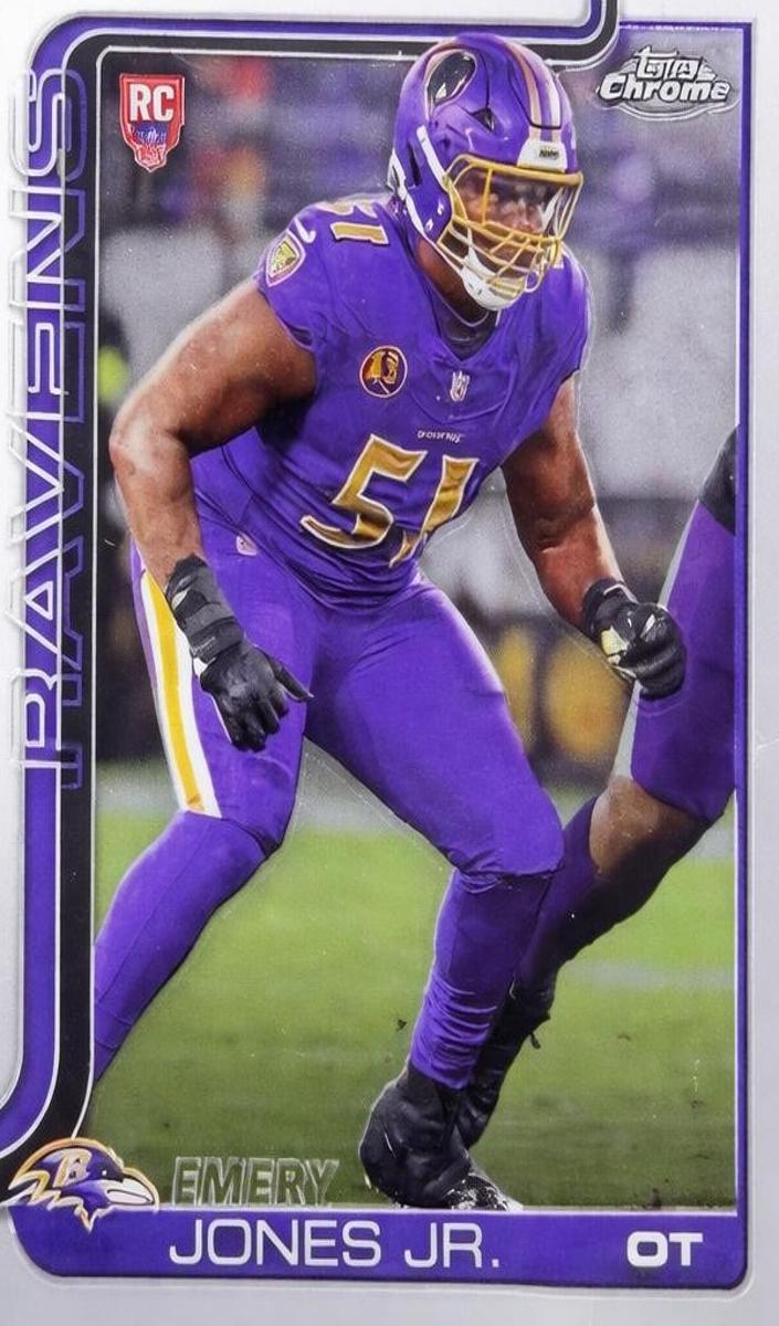 Emery Jones Jr. 2025 Topps Chrome Football card