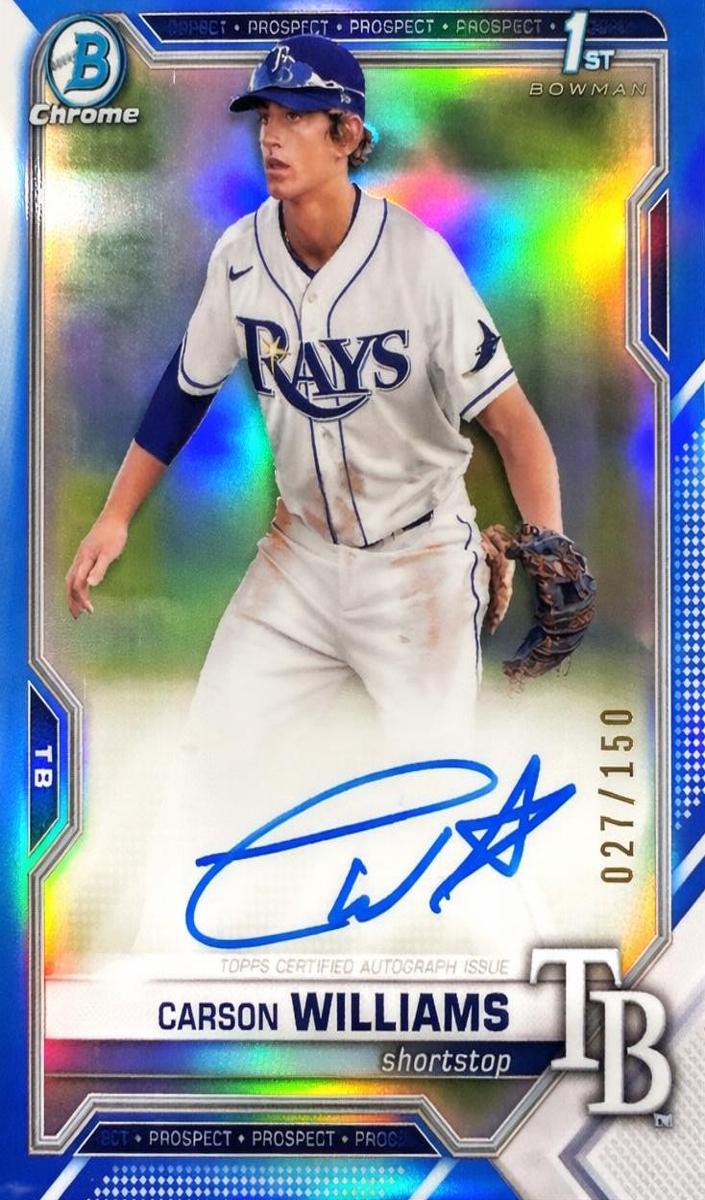 2021 Carson Williams [Blue Refractor] #CDA-CW