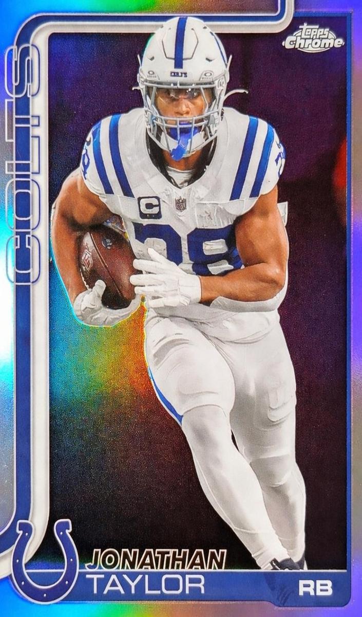Jonathan Taylor 2025 Topps Chrome Football card