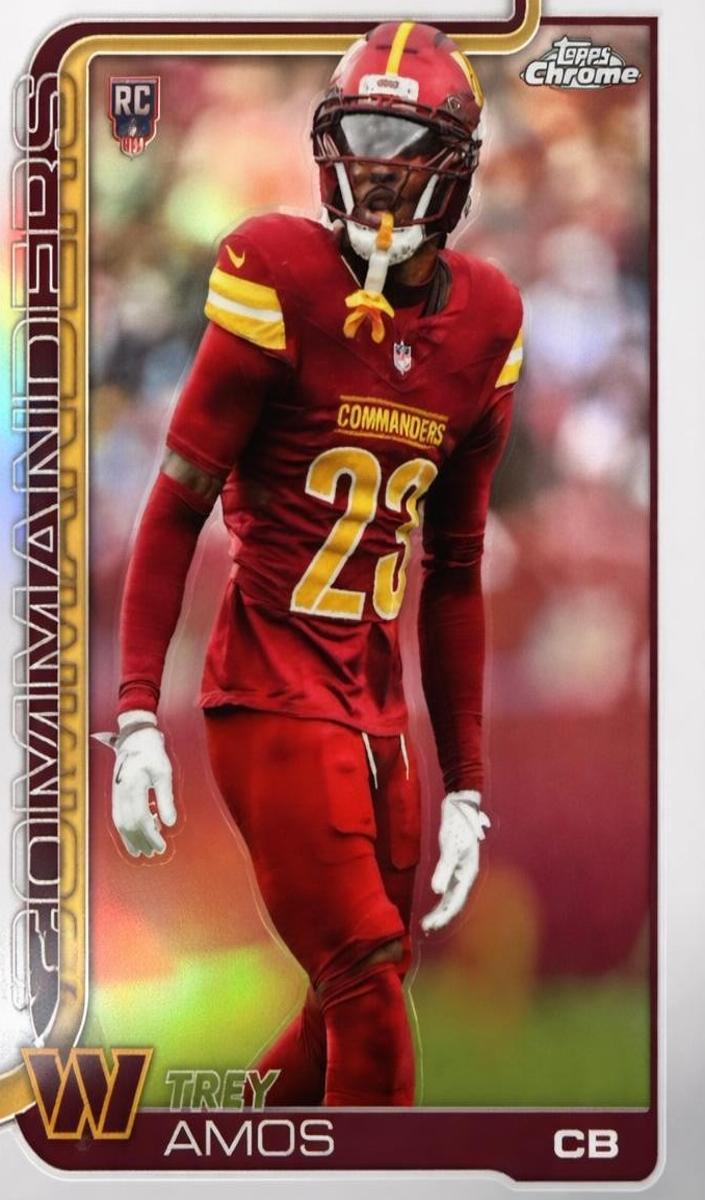 Trey Amos 2025 Topps Chrome Football card