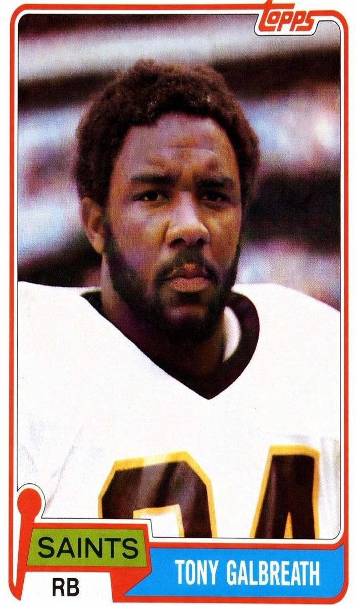 1981 Topps Tony Galbreath #275 card