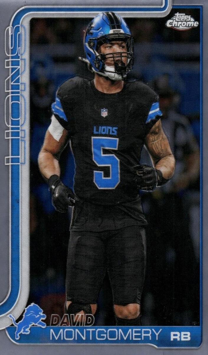David Montgomery 2025 Topps Chrome Football card