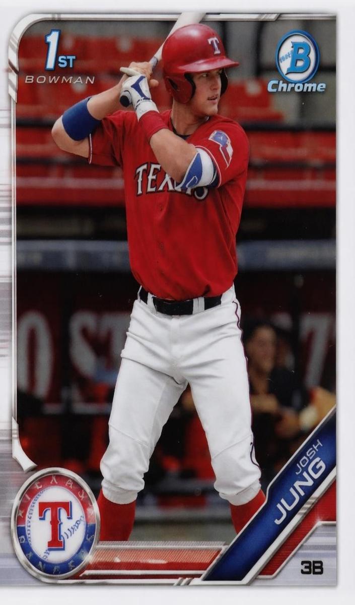 2019 Bowman Draft Chrome Josh Jung [Red] #BDC-7 card