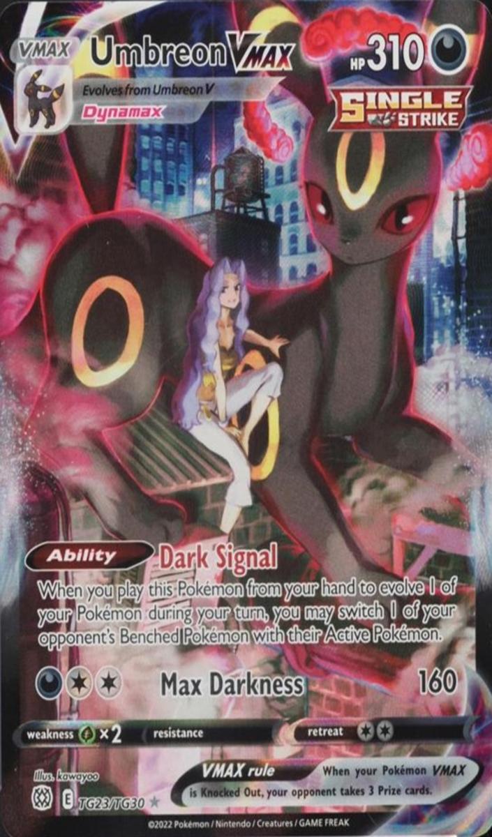 2022 Pokemon Brilliant Stars VMAX #TG23 FA/Umbreon VMAX front