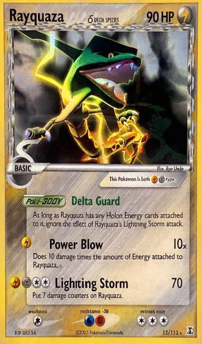 2005 Pokemon EX Delta Species Foil #13 Rayquaza front