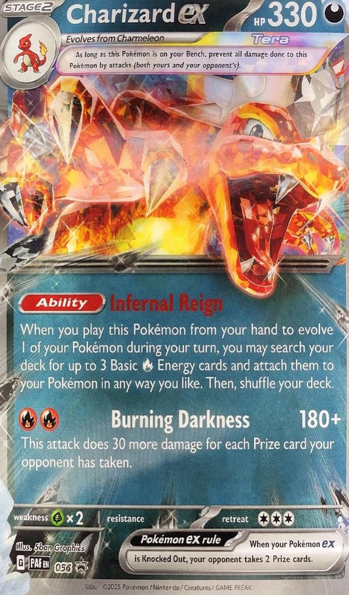 2025 Pokemon Black Star Promo CHARIZARD ex SP COLL-JUMBO #196 Charizard front