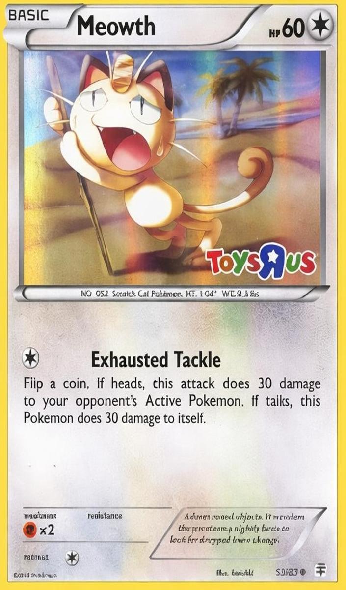 2016 Pokemon Holo #53 Meowth front