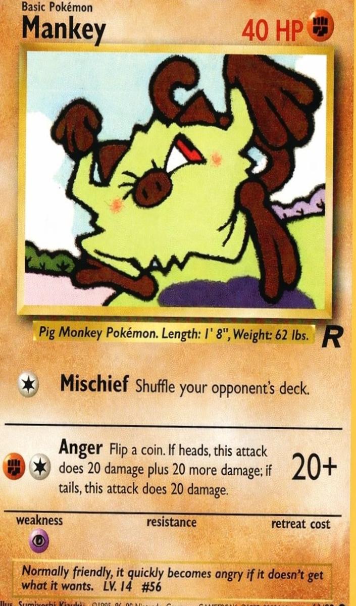 Mankey 2000 Pokemon Team Rocket
