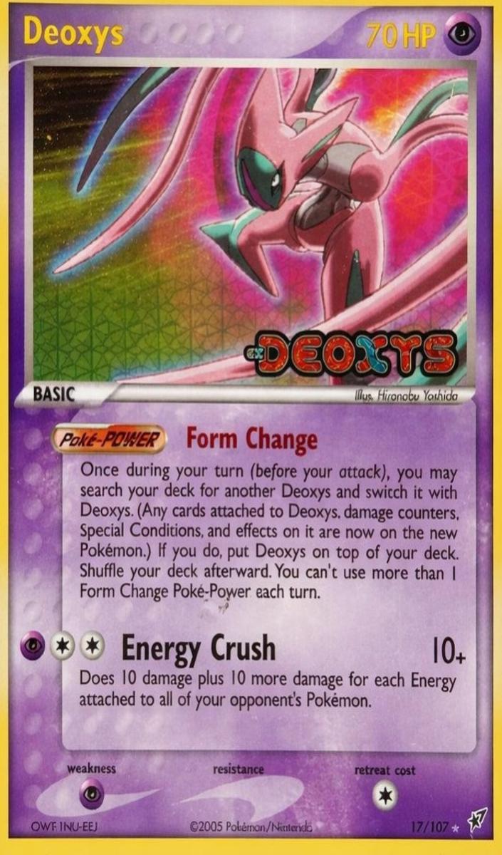 2005 Pokemon EX Deoxys DEOXYS #17 Deoxys-Rev.Foil front