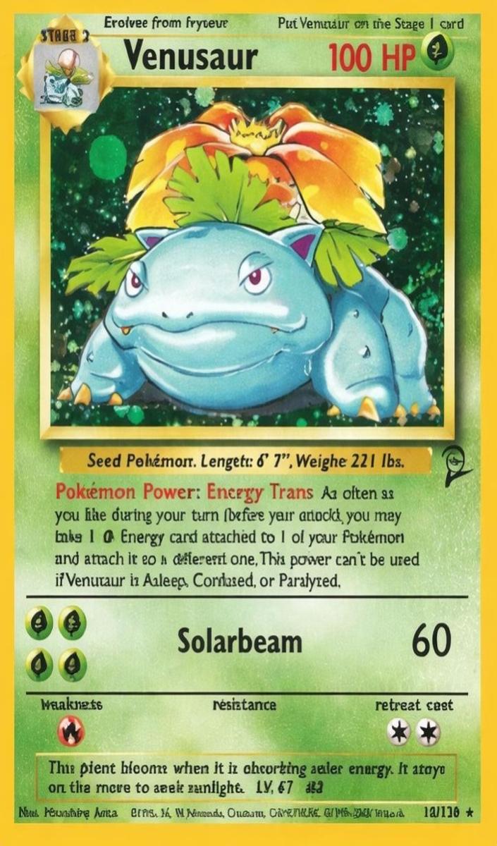 Venusaur Holo 2000 Pokemon Base Set II