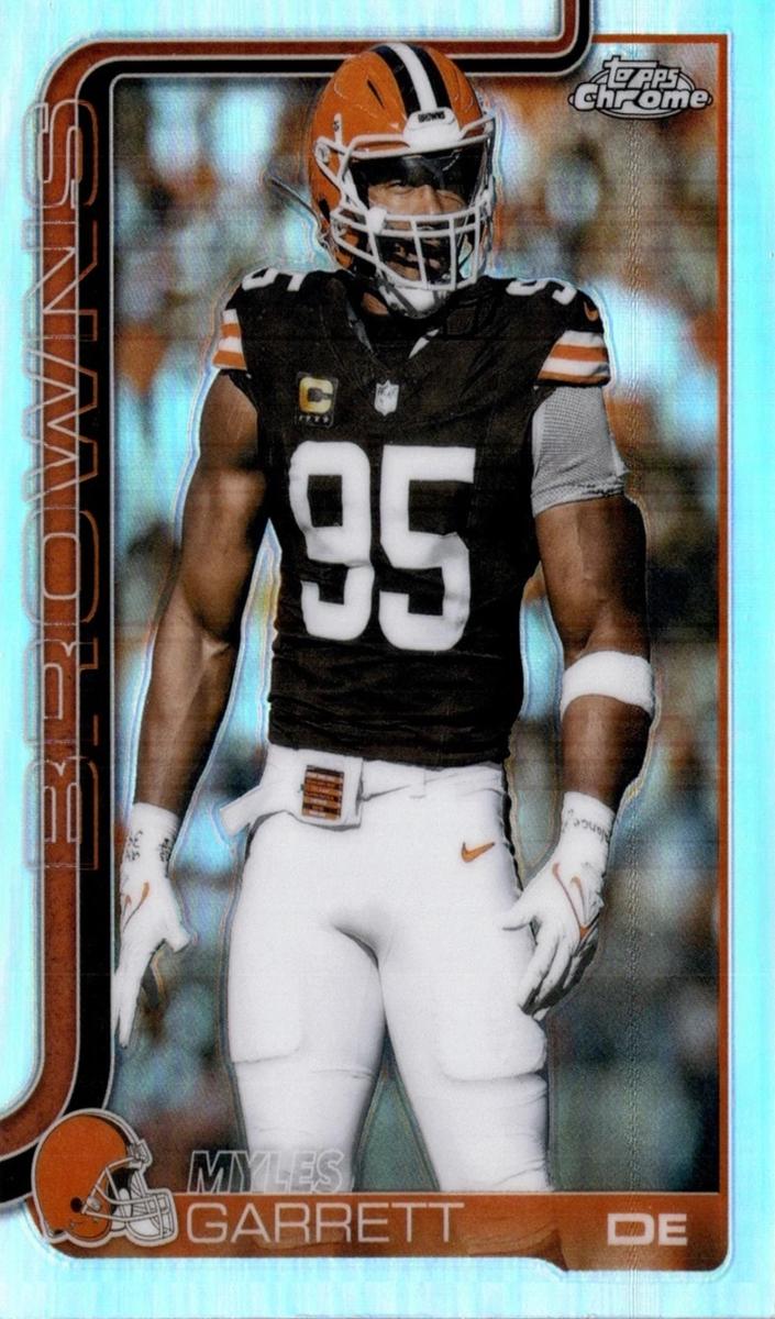 Myles Garrett 2025 Topps Chrome Football card
