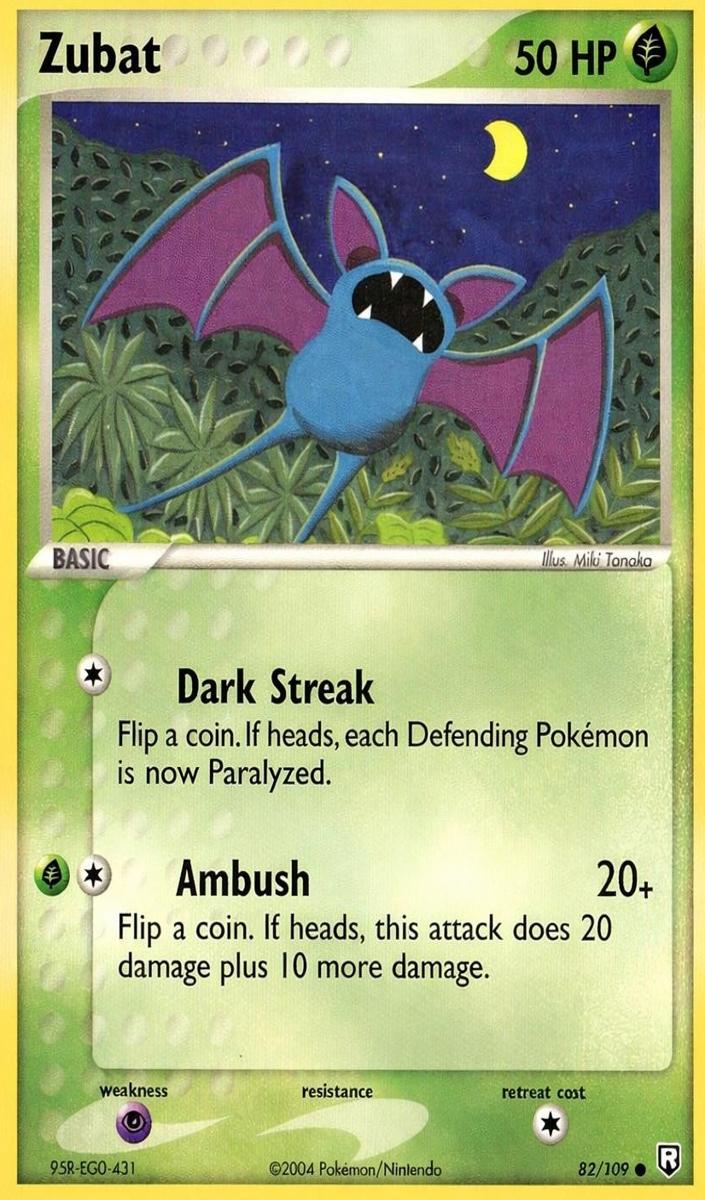 Zubat 2004 Pokemon EX Team Rocket Returns