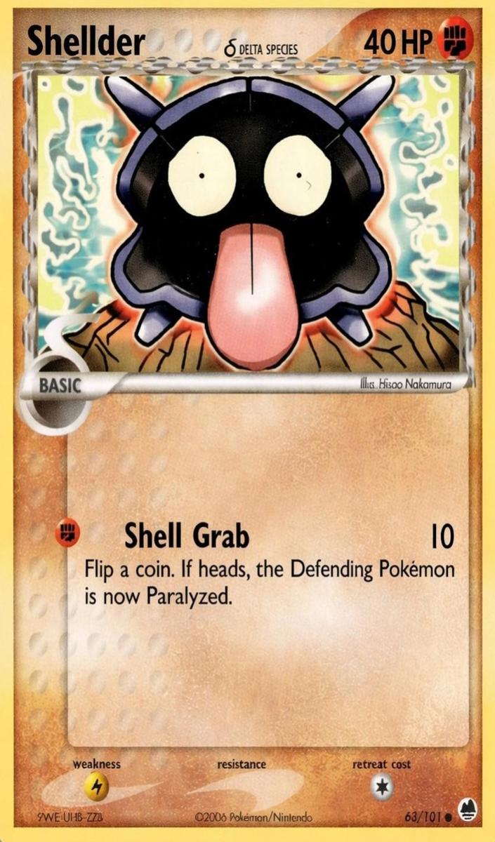 Shellder 2006 Pokemon EX Dragon Frontiers