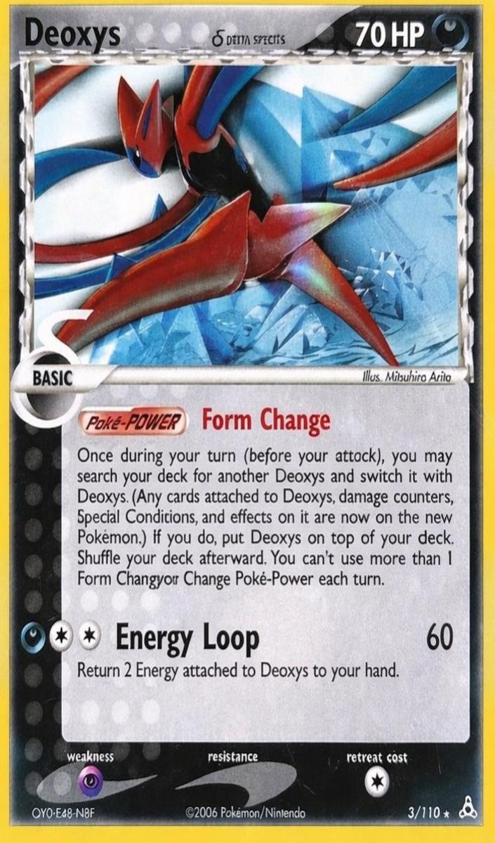 2006 Pokemon EX Holon Phantoms Holonphantoms Holo #3 Deoxys front