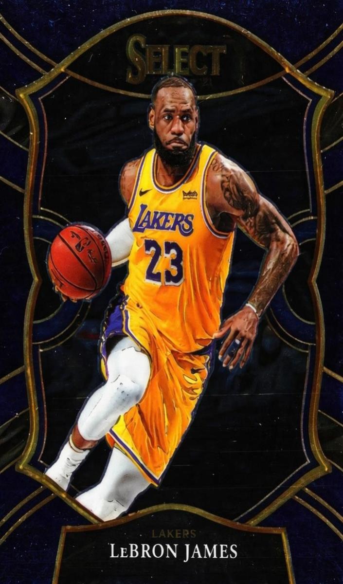 2020 Panini Select LeBron James [Neon Green] #23 card